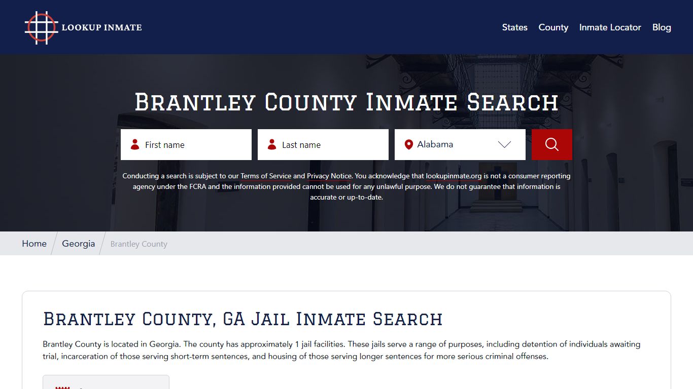 Brantley County Inmate Search - Lookup Inmate